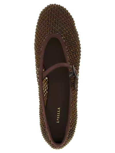 Le Silla Gilda Ballet Flat In Brown