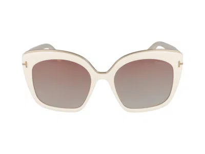 Tom Ford Ft0944 Oversized Square-frame Sunglasses In Cream