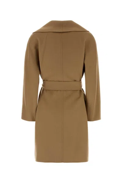 Mm Studio Estremo Wool Blend Jacket In Brown