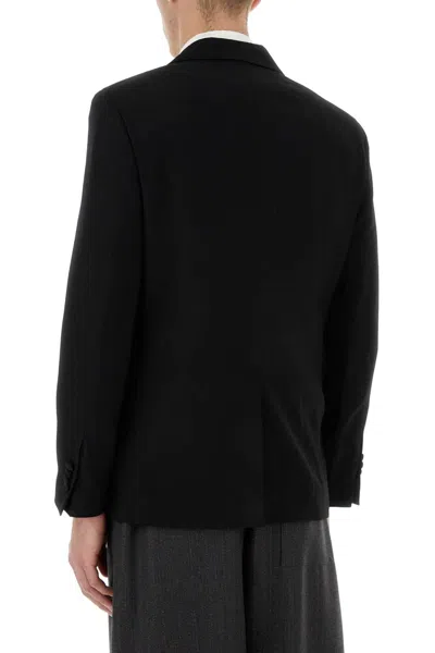 Etro Stretch Wool Blazer For Men In Black