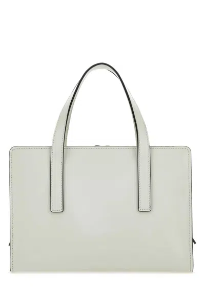 Prada Re-edition 1995 Brushed-leather Mini Handbag In White