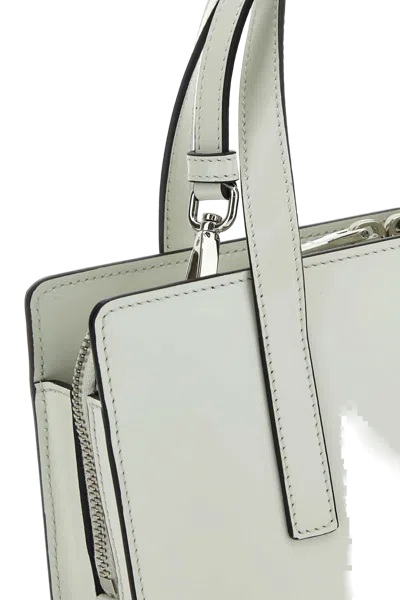 Prada Re-edition 1995 Brushed-leather Mini Handbag In White