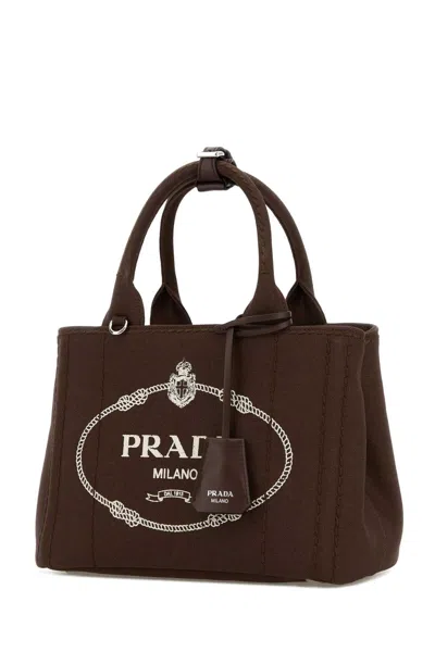 Prada Tote Bag In Brown