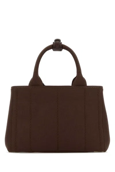 Prada Tote Bag In Brown
