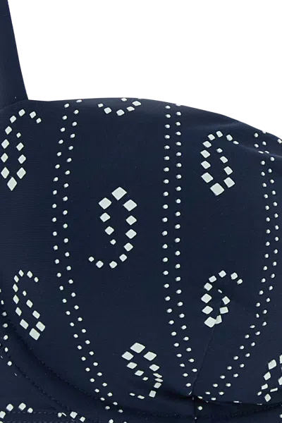 Tory Burch Pasley Bikini Top In Blue
