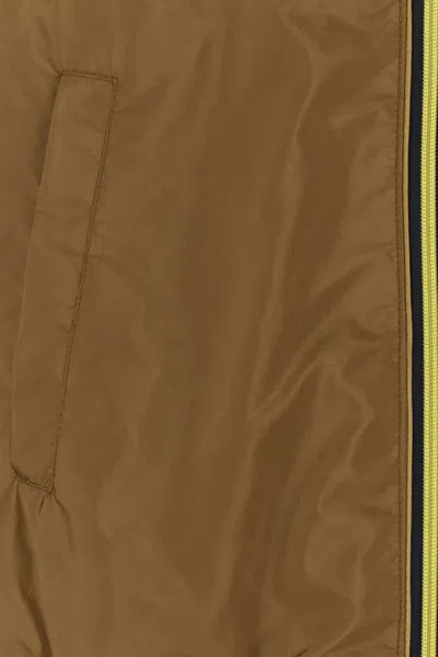 Prada Biscuit Re-nylon Jacket In Brown