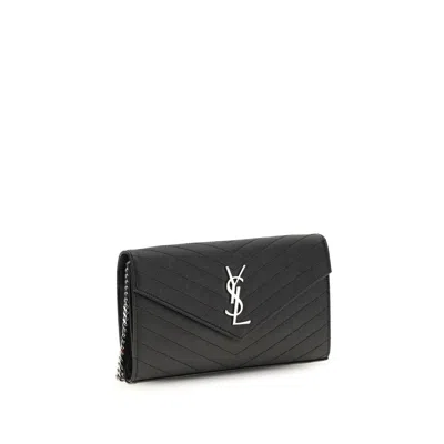 Saint Laurent Wallet In Black