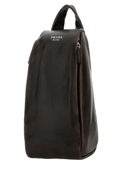 Prada Vintage Backpack In Brown