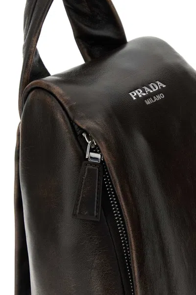 Prada Vintage Backpack In Brown