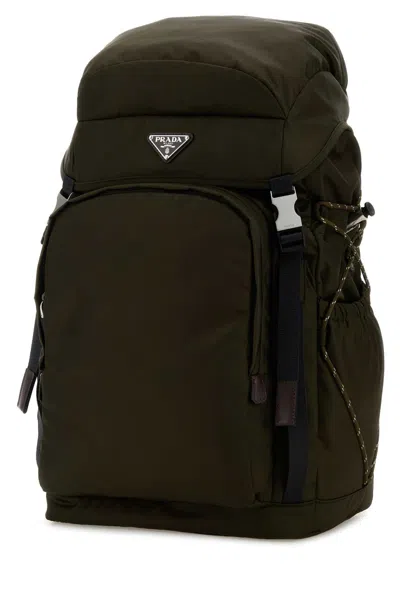 Prada Backpack In Green