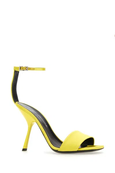 Sergio Rossi Satin Ankle-strap Heel Sandal In Multi