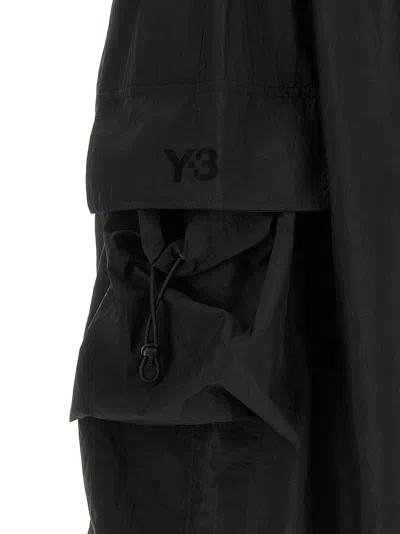 Y-3 Technical Polyester Cargo Pants In Black
