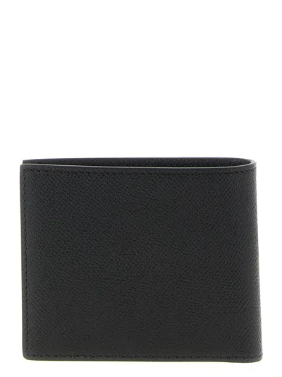Tom Ford T-line Small Grain Calfskin Leather Bifold Wallet In Black