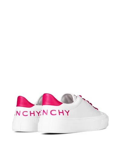 Givenchy Logo-print Leather Low-top Sneakers In White