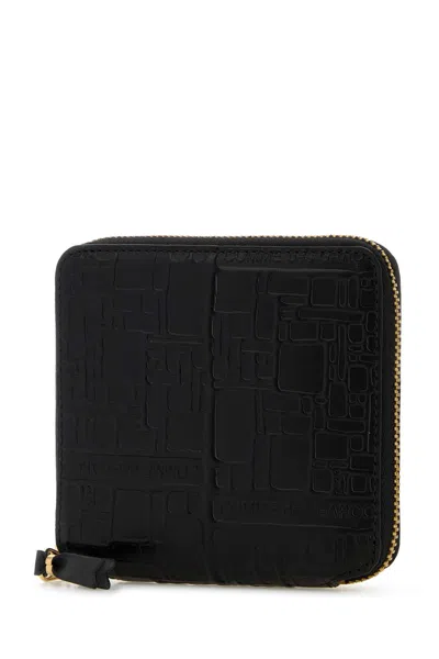Comme Des Garçons Logotype Wallet In Black