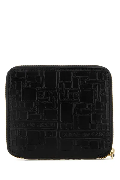Comme Des Garçons Logotype Wallet In Black
