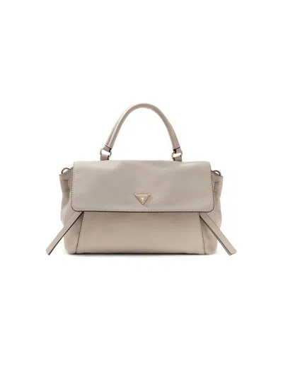 Guess Devon Top Handle Bag In Beige