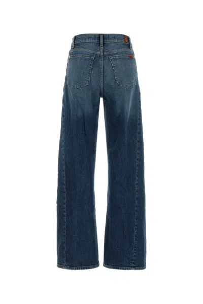 Seven For All Mankind Jeans Lotta Panel In Blue