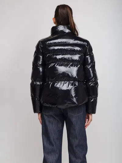 Pinko Quilted Polyamide Puffer Down Jacket In Black