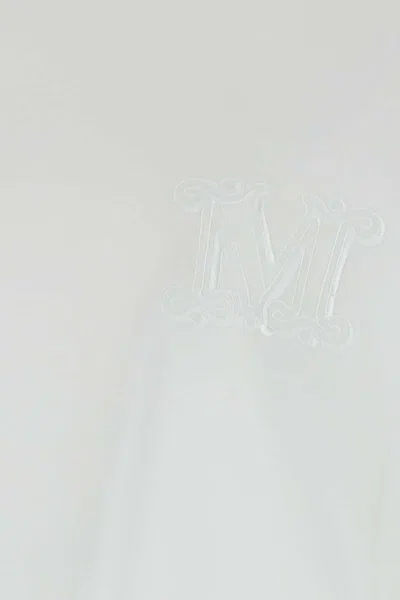 Max Mara Mango Cotton T-shirt In White