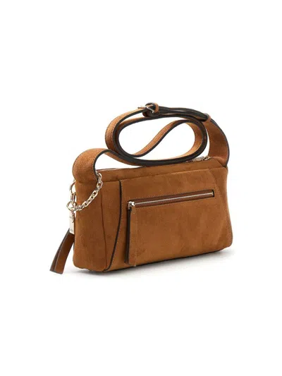 Guess Devon Crossbody Bag In Cognac