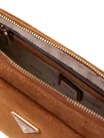 Guess Devon Crossbody Bag In Cognac