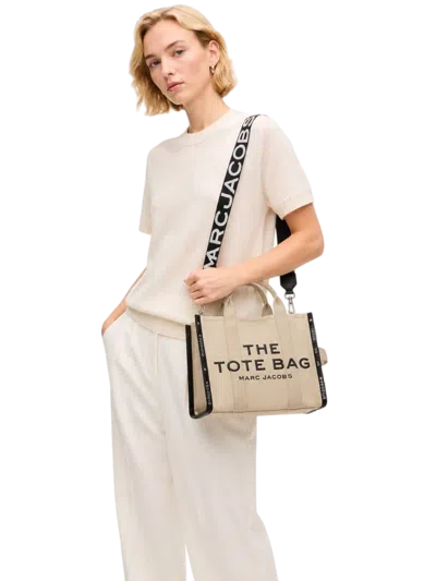 Marc Jacobs Logo-print Webbing Strap In Black