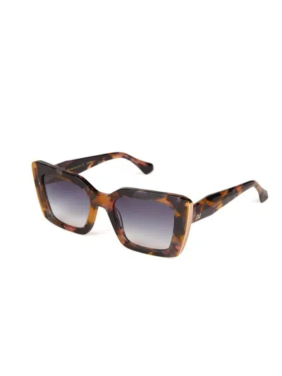 Ana Hickmann Ah9515 Honey Tortoiseshell Acetate Sunglasses In Multi