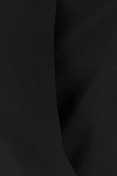 Valentino Garavani Wool-mohair-silk Button-front Shirt For Women In Black