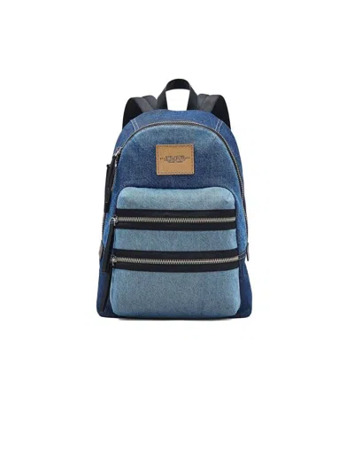 Marc Jacobs Cotton Denim Backpack In Blue