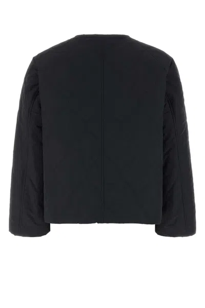 Jil Sander Quilted Polyester Down Jacket In Black