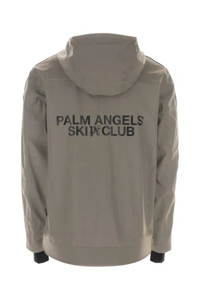Palm Angels Color-block Polyester Ski Jacket In Gray
