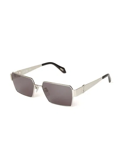 Just Cavalli Sjc153 Rectangular Metal Frame Sunglasses In Multi