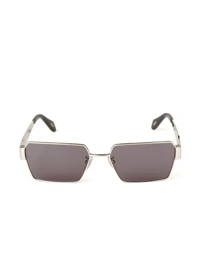 Just Cavalli Sjc153 Rectangular Metal Frame Sunglasses In Multi