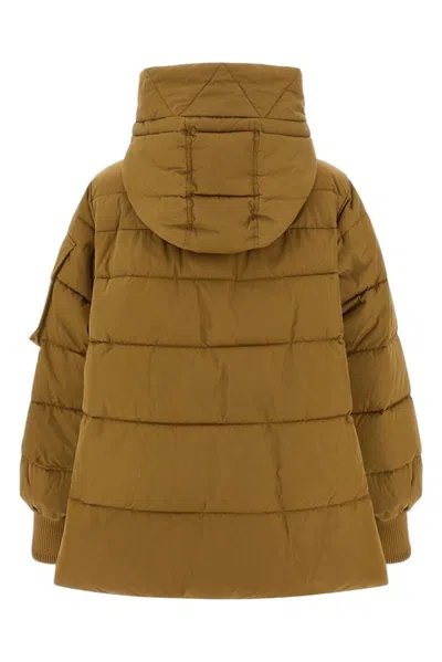 Pinko Crusca Down Jacket In Brown