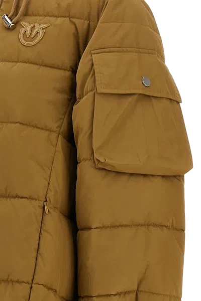 Pinko Crusca Down Jacket In Brown