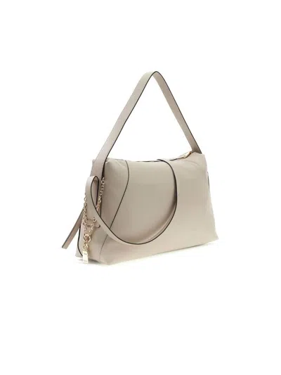 Guess Devon Shoulder Bag In Beige