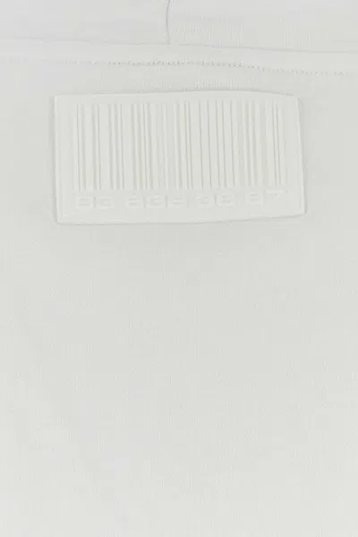 Vtmnts Oversize Cotton-blend Sweatshirt In White