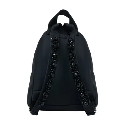 Simone Rocha Bow-front Nylon Backpack In Black