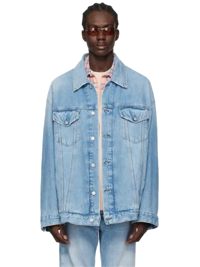 Acne Studios Oversize Denim Jacket In Blue