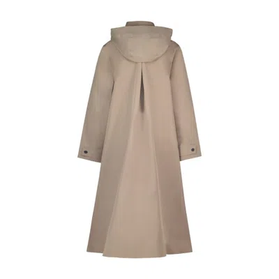 Rains Softshell A-line Raincoat In Brown