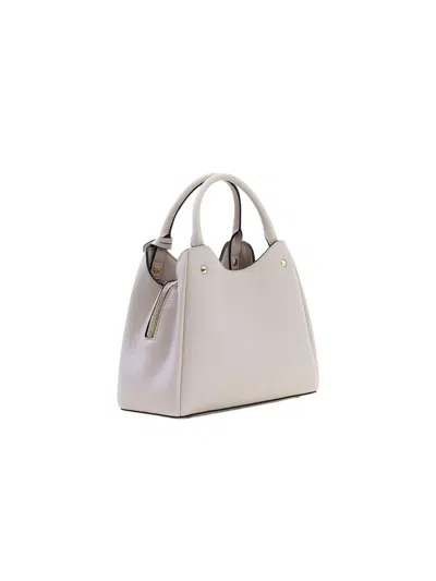 Guess Structured Polyurethane Shoulder Bag In Gray