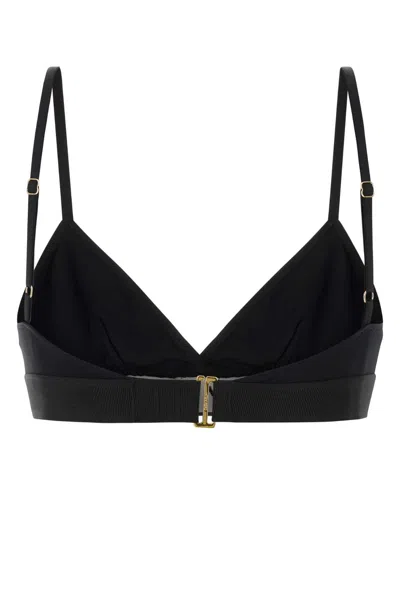 Tom Ford Modal Bra Adjustable Straps Triangle Cups In Black