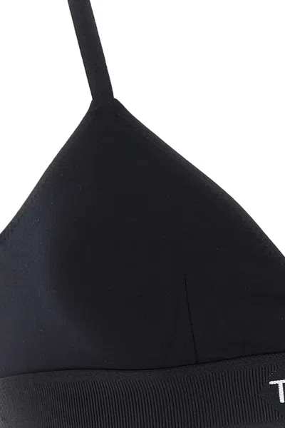 Tom Ford Modal Bra Adjustable Straps Triangle Cups In Black