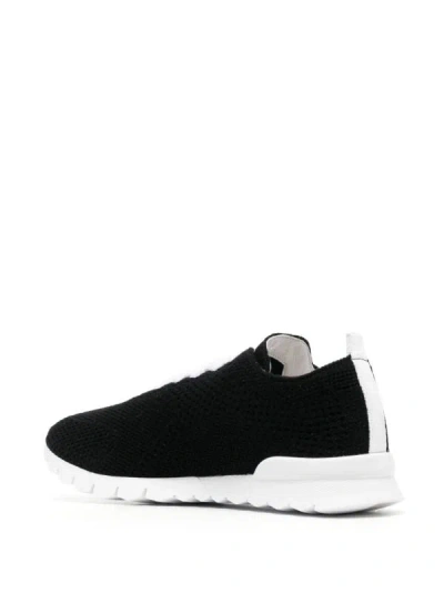 Kiton Fully-perforated Low-top Sneaker In Black