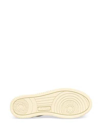 Autry Platform Panelled Sneakers In White