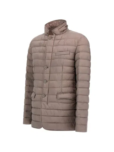 Herno Down Jacket In Brown