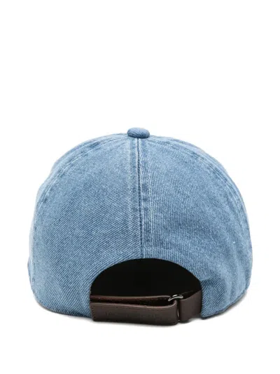 Jacob Cohen Embroidered Baseball Cap In Blue