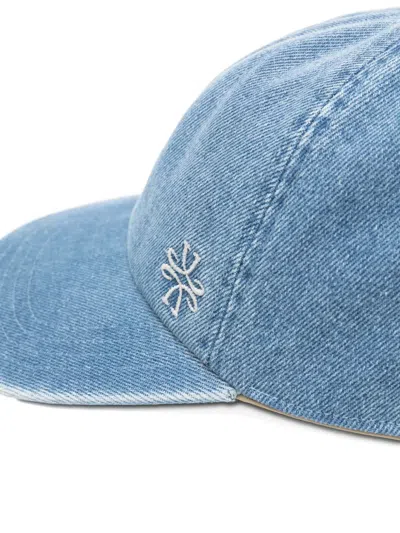 Jacob Cohen Embroidered Baseball Cap In Blue