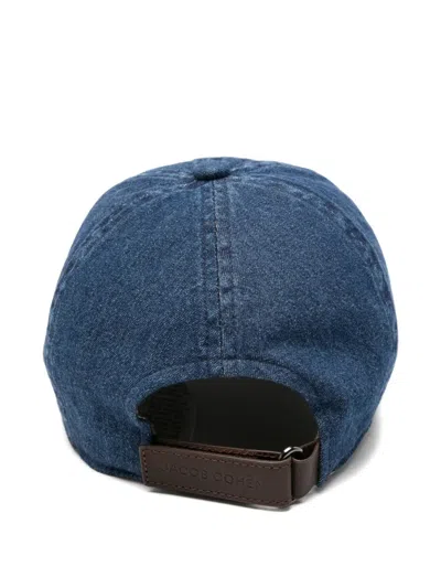 Jacob Cohen Embroidered Baseball Cap In Blue
